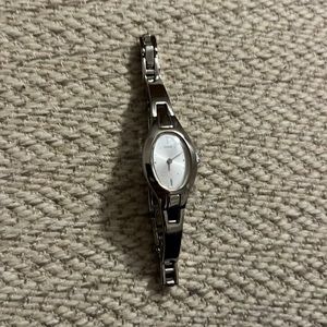 Silver water resistant Guess watch